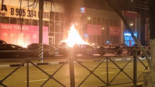 Ночью в Энгельсе сгорела иномарка