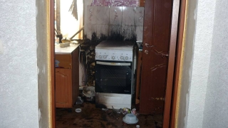 Пенсионерка получила ожоги во время пожара на кухне
