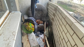 В Заводском районе горел балкон в десятиэтажке