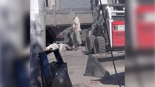 В Ленинском районе "бобкэт" сбил пенсионерку на тротуаре