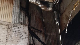 В Заводском районе горел цех по производству подшипников
