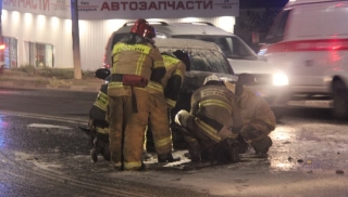 В массовом ДТП в Заводском районе едва не сгорели заживо два человека