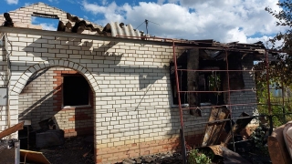 В Курдюме из-за замыкания проводки сгорел дом