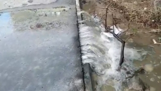В Заводском районе третий день размывает новый тротуар возле детсада