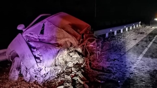 На саратовской трассе погиб водитель. Двое взрослых и ребенок в больнице