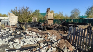 При разборе сгоревшего дома нашли труп неизвестного