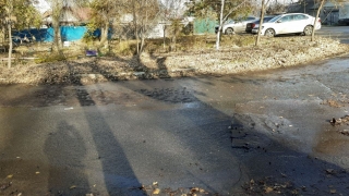Очевидцы: река питьевой воды десять дней топит дворы в Ленинском районе