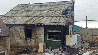 В Вольске сгорел частный дом