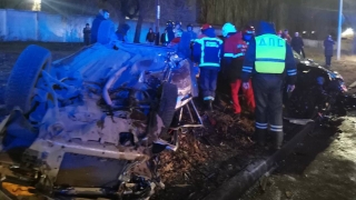 Ночную дорогу на Большой Садовой не поделили две машины. Есть пострадавшие