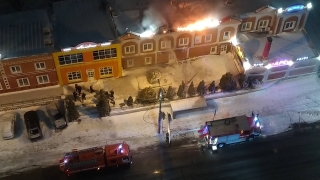 Ночью в центре Саратова полыхала гостиница