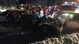 ДТП на объездной из Солнечного в Юбилейный. Пятеро в больнице, таксист не пострадал