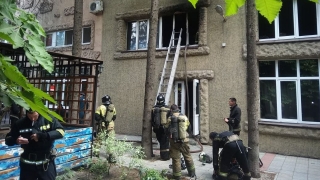 В Саратове сгорело грузинское кафе