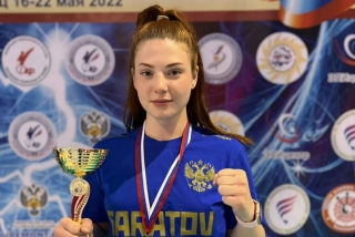 Саратовская кикбоксерша стала чемпионкой России