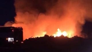В Балакове второй день тушат крупный пожар на свалке