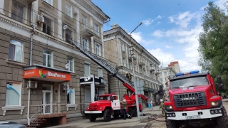 В центре Саратова тушили памятник архитектуры