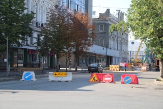 На ночь закрыли движение по Радищева