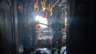 Утром в Кировском районе четыре пожарных расчета тушили сауну