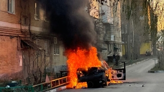 В Заводском районе сгорела "Тойота"