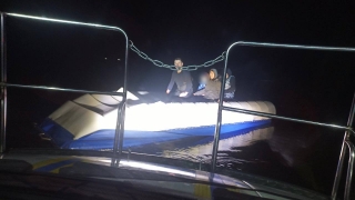 На Волге под Энгельсом потерпела аварию аэролодка. Спасены трое взрослых и двое детей