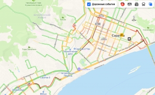 Вечер трудного дня. Улицы Саратова встали в пробках