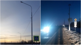 Жители пожаловались на неработающие фонари вдоль федеральной трассы