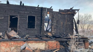 На пожаре в частном доме под Энгельсом сгорел хозяин жилища