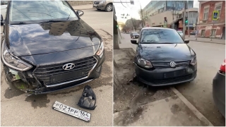 В центре Саратова автомобиль районного прокурора попал в массовое ДТП