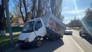 У детсада во Фрунзенском районе "Газель" врезалась в дерево