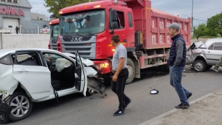 В массовом ДТП на Политехнической пострадали три человека
