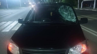 "Гранта" сбила девушку на пешеходном переходе