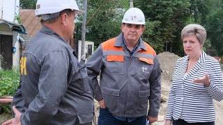 Директор Саратовского филиала "Т Плюс" и мэр Саратова проверили реконструкцию теплосетей