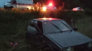 Водитель "девятки" съехал в кювет и оказался в больнице