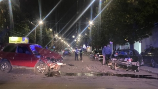 Девушка на "Ниве" въехала в три иномарки на Чернышевского