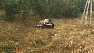 "Калина" вылетела с саратовской трассы. Водитель госпитализирован