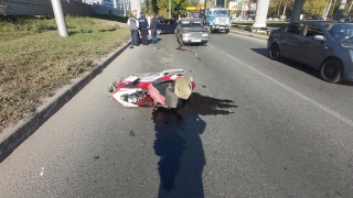 В Ленинском районе погиб мотоциклист