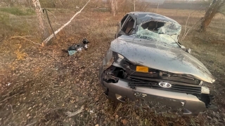 Под Липовкой опрокинулась "Калина". Водитель в больнице
