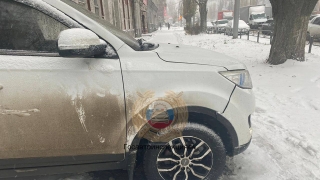 На Чернышевского неудачно встретились "Лифан" и парень на самокате