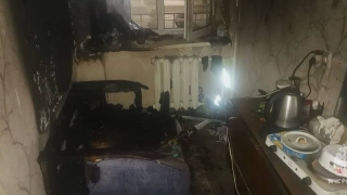 На пожаре в квартире пятиэтажки пострадал 35-летний мужчина