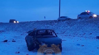 У нового Елшанского кладбища "пятнадцатая" слетела с трассы. Двое в больнице
