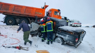 В массовой аварии под Энгельсом погиб один человек и четверо пострадали