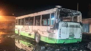 В Саратовской области горел еще один автобус