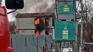 Около Гусельского моста сгорел двухэтажный дом