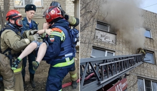 В Саратове горит пятиэтажка. Эвакуированы 40 человек, среди них 10 детей