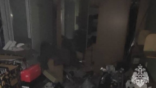 На Чернышевского горела квартира в пятиэтажке