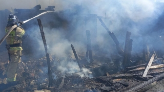 В поселке под Саратовом сгорела дача