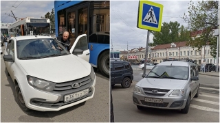 Парковка на остановке и "зебре". После публикаций "Взгляда" оштрафованы два автохама