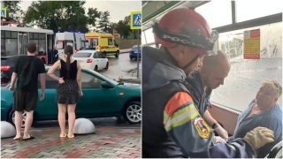 В Саратове водителя троллейбуса ударило током. Ей потребовалась госпитализация