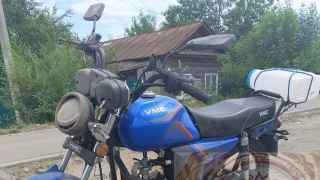 Саратовец очень неудачно упал с мопеда