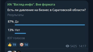 Подписчики "Взгляда": в Саратовской области давят на бизнес