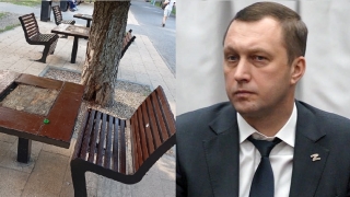 Роман Бусаргин возмущен символами городской разрухи в сквере на Рахова